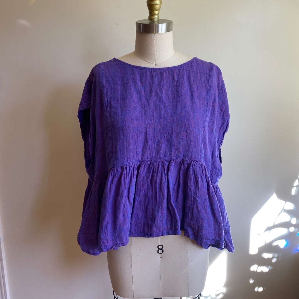 Anthropologie Holding Horses Linen Top